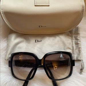 Authentic Christian Dior Black Sunglasses